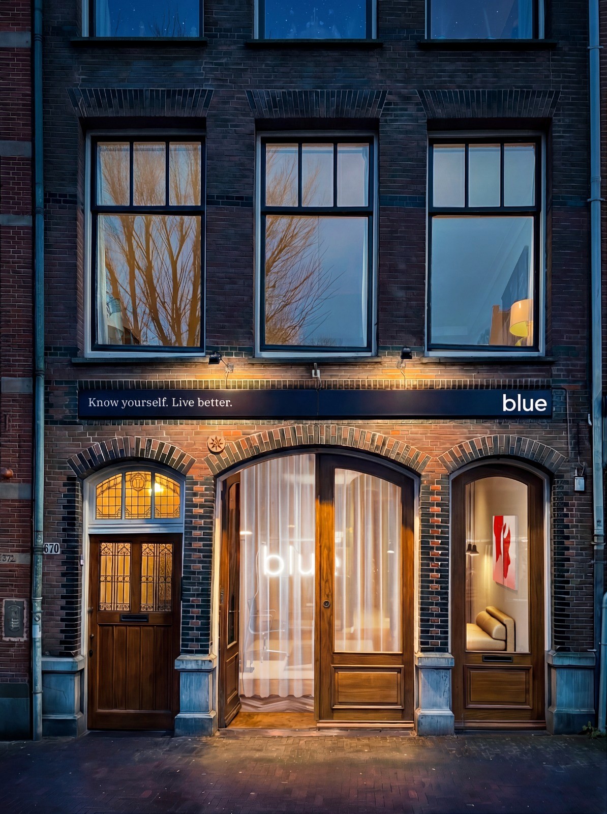 blue front office view